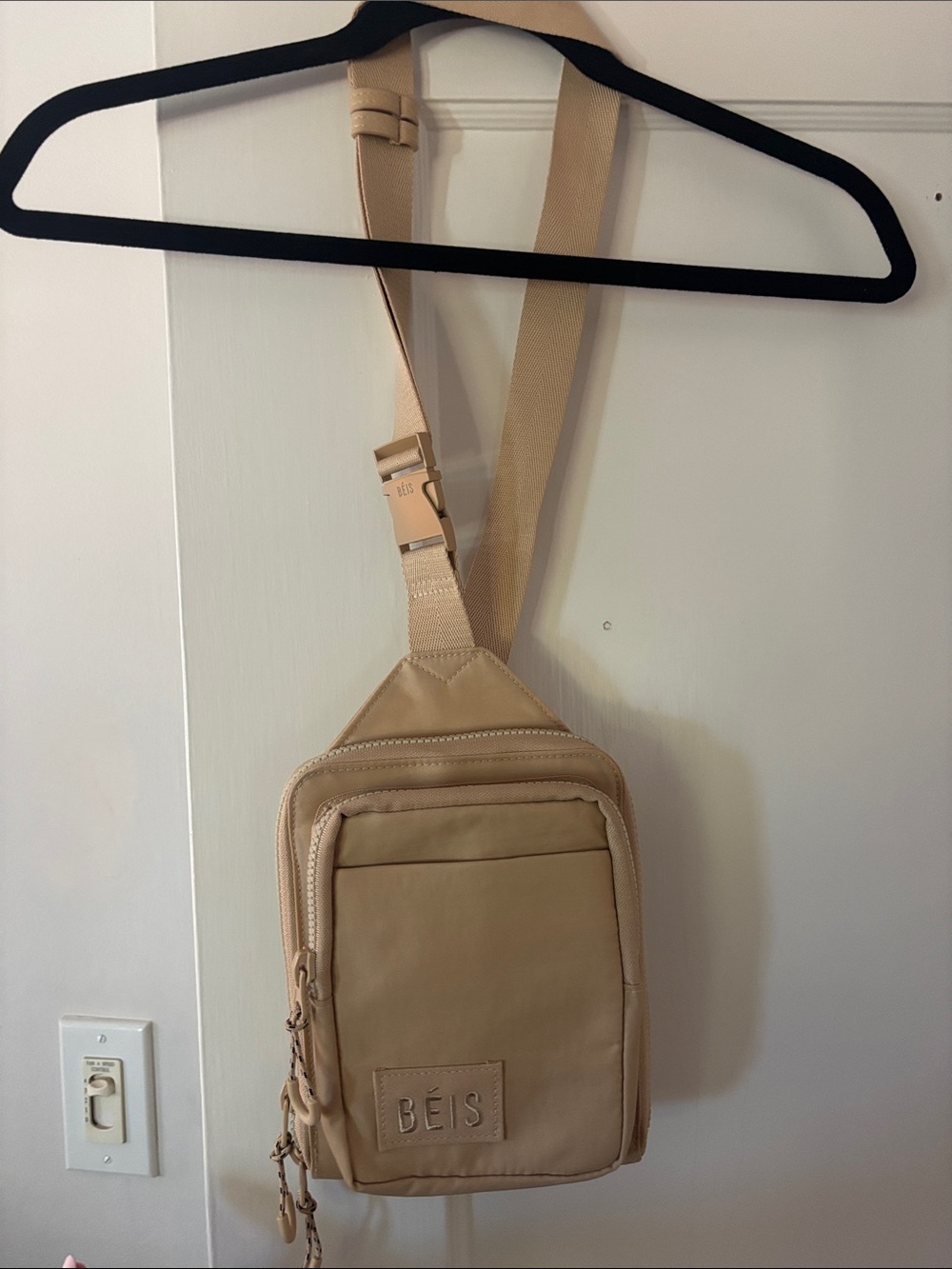 BEIS Tan Crossbody Sling Bag